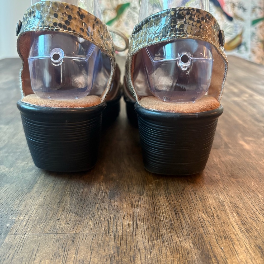 BERNIE MEV Marcelo Retile Print Lace Up Sandals! Back Strap.Great condition! 39 - Picture 6 of 9